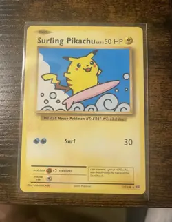 Pokemon Surfing Pikachu 111/108 Evolutions Black Star Promo EN - Image 1