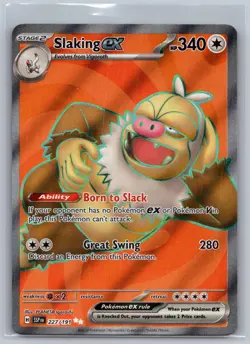 Slaking ex 227/191 Ultra Rare Surging Sparks Pokemon Holo Near Mint - Image 1