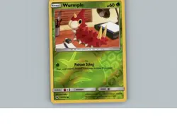Wurmple 24/214 Common Lost Thunder Pokemon Reverse Holo Near Mint - Image 1