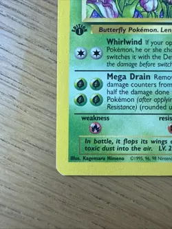 Pokemon TCG 1st Edition Butterfree 33/64 Jungle Regular 1999 WOTC - Image 5