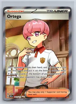 Ortega 141/131 Ultra Rare Prismatic Evolutions Pokemon Holo Near Mint - Image 1