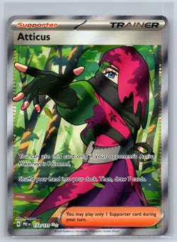 Atticus 133/131 Holo Ultra Rare Prismatic Evolutions Pokemon Near Mint - Image 1