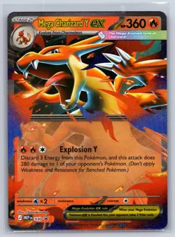 Mega Charizard Y ex 030 Holo Promo ME: Mega Evolution Promo Pokemon Near Mint - Image 1
