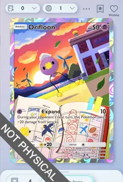 Pokemon TCG POCKET - Drifloon 1⭐, Space-time Smackdown, English - Image 1