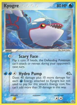 Kyogre - 015/106 - 15/106 / English / Moderately Played Pokemon TCG - Image 1