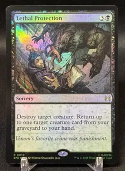 Lethal Protection - FOIL - MTG Marvel's Spider-Man Eternal M/NM, English - Image 1