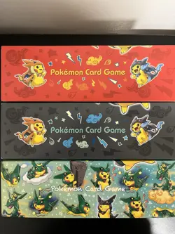 3 Japanese Pokemon Center Poncho Pikachu [Empty Box/Deck Box/Sleeves] Only - Image 2