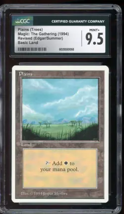 MINT+ CGC 9.5 Summer Magic/MTG Plains {Trees} ~ RARER THAN ALPHA!!! - Image 1