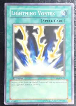 3x Lightning Vortex SD09-EN026 SD: Dinosaur's Rage 1st Edition LP Playset - Image 2