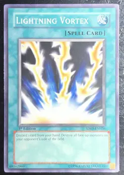 3x Lightning Vortex SD09-EN026 SD: Dinosaur's Rage 1st Edition LP Playset - Image 3
