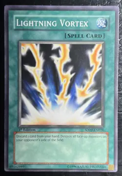 3x Lightning Vortex SD09-EN026 SD: Dinosaur's Rage 1st Edition LP Playset - Image 4