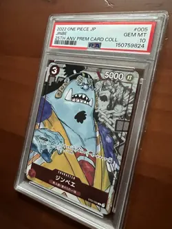 PSA 10 ‘22 ONE PIECE JAPANESE 25TH ANNIVERSARY PREMIUM CARD COLLECTION JINBE 005 - Image 4