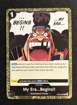One Piece My Era...Begins!! #OP09-096 Emperors in the New World Rare Gold Foil - Image 1