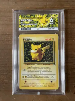 Pikachu #1 Pokemon League 1999 Black Star Promo ACE 6 - Image 1