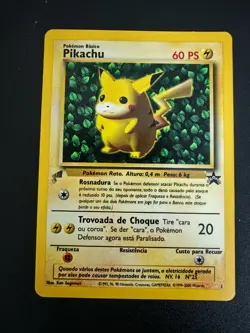 NM! Portuguese Pikachu No.1 World Collection 2000 Promo Pokemon Card! - Image 1