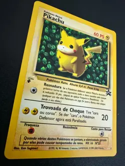 NM! Portuguese Pikachu No.1 World Collection 2000 Promo Pokemon Card! - Image 2