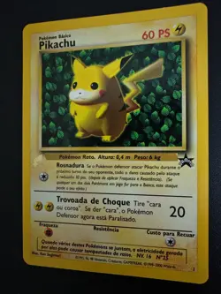 NM! Portuguese Pikachu No.1 World Collection 2000 Promo Pokemon Card! - Image 3