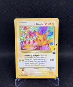 Pokemon 25th Anniversary _____’s Pikachu Birthday Promo #24 NM Celebrations #1 - Image 1