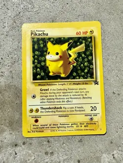 1999 Pokemon Pikachu Black Star Promo #1 WOTC - Image 1