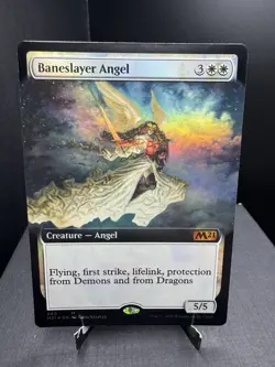 MTG Core Set 2021 Baneslayer Angel Extended Art Foil Mythic NM - Image 1