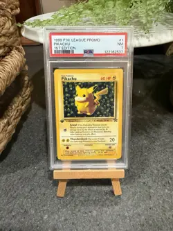 1999 P.M. League Promo Pokemon Ivy Pikachu 1st Edition Error #1 PSA 7 Black Star - Image 3