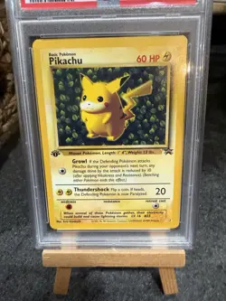 1999 P.M. League Promo Pokemon Ivy Pikachu 1st Edition Error #1 PSA 7 Black Star - Image 5