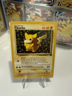 Pokemon Pikachu TCG Vintage Black Star Promo #1 Wizards LP - Image 1