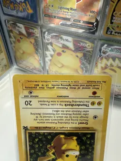 Pokemon Pikachu TCG Vintage Black Star Promo #1 Wizards LP - Image 3
