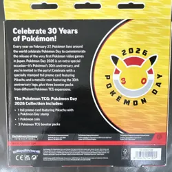 Pokemon TCG Pokemon Day 2026 Collection Box Pikachu Stamped Promo (1 Box) - Image 2