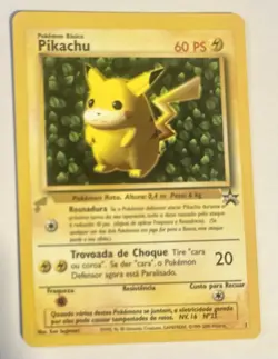 Pokemon TCG Pikachu 2000 #1 Spanish Black Star Promo - NM- WOTC - Image 3