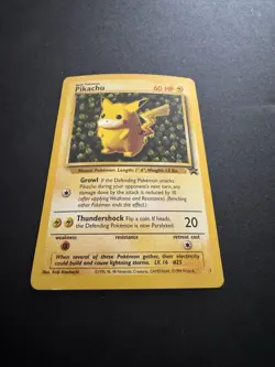 Pokemon TCG Pikachu 1 Black Star Promo Never Played Good Condition - Image 1