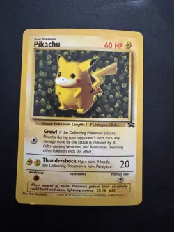 Pokemon TCG Pikachu 1 Black Star Promo Never Played Good Condition - Image 2