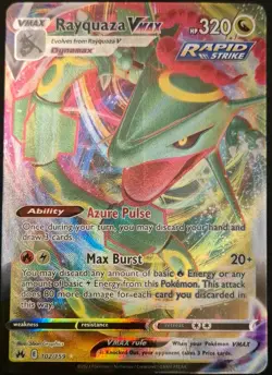 Rayquaza VMAX 102/159 Holo VMAX Rare Crown Zenith Pokemon Holo Near Mint - Image 2