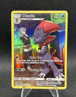 Pokemon Weavile Cosmic Eclipse 238/236 Holo Secret Rare Near Mint - Image 1