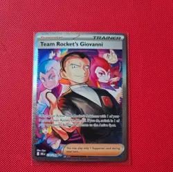 Pokemon TCG Team Rocket's Giovanni Holo Card 238/182 Sir Sv10: Destined Rivals - Image 1