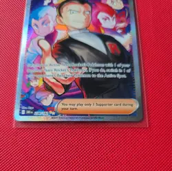 Pokemon TCG Team Rocket's Giovanni Holo Card 238/182 Sir Sv10: Destined Rivals - Image 2
