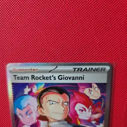 Pokemon TCG Team Rocket's Giovanni Holo Card 238/182 Sir Sv10: Destined Rivals - Image 3