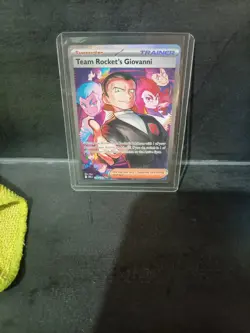 Pokemon TCG Team Rocket's Giovanni Holo Card 238/182 Sir Sv10: Destined Rivals - Image 1