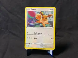 Eevee COSMOS HOLO Black Star PROMO card SWSH212 Sword & Shield LP - Image 1