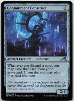 Containment Construct 243 Kamigawa: Neon Dynasty Magic: The Gathering Foil NM - Image 1