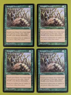 Rampant Growth x4 Tempest 4x Playset Magic the Gathering MTG - Image 1