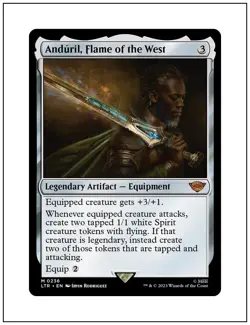 Anduril, Flame of the West, Magic the Gathering MTG NM - Image 1