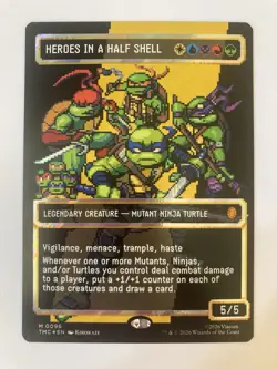 MTG Heroes In A Half Shell - TMC - Borderless - Surge Foil #96 - Image 1