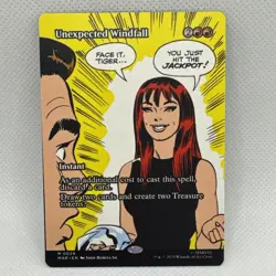 MTG - NM Unexpected Windfall (Borderless) Marvel Universe Eternal-Legal Regular - Image 1