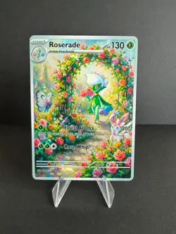 Pokemon Roserade Custom Art Holo Karte Altered Fan Art Near Mint - Image 1