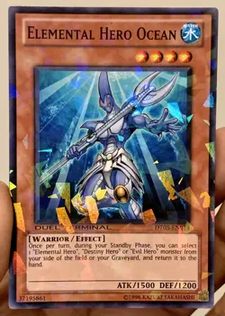 Yugioh 2011 Elemental Hero Ocean DT05-EN014 Duel Terminal Rare NM/VLP w/Track - Image 2