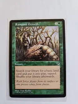 Rampant Growth - Tempest - LP - MTG Magic - Common - Green Sorcery - Image 1