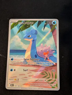 Pokemon TCG Misty's Lapras Destined Rivals 194/182 Illustration Rare Card - NM - Image 1