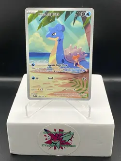 Pokemon TCG Misty's Lapras Destined Rivals 194/182 Illustration Rare Card Nm - Image 1