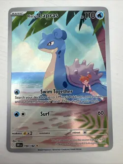 Pokemon TCG Misty's Lapras 194/182 Illustration Rare Destined Rivals Near Mint - Image 1